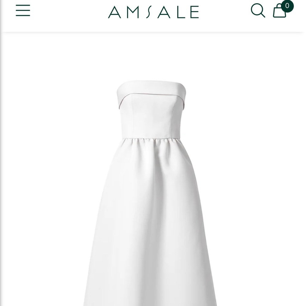 Ivory Amsale reception/wedding dress